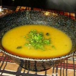 Суп из тыквы с мидиями