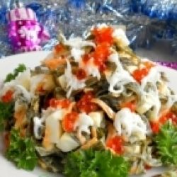 Вкусный салат из морской капусты