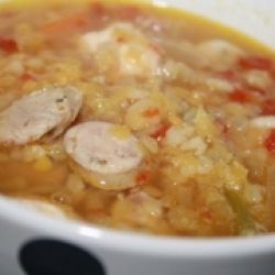 Чечевично-булгуровый суп