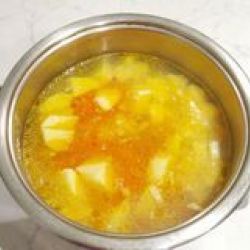 Гороховый суп с красной чечевицей