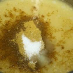 Нутовый суп-карри с луком пореем 