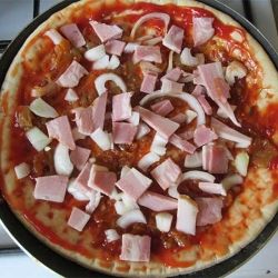 Пицца на сковороде за 15 минут