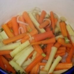 Тушеная морковь с пастернаком