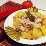 Жаркое из курицы в стеклянной банке