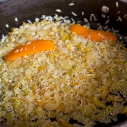 Апельсиновый рис с имбирем
