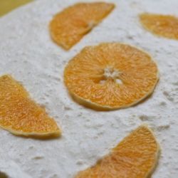  Апельсиновый чизкейк без выпечки