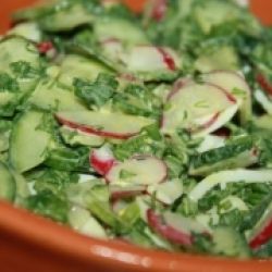 Самый весенний салат с ботвой редиса
