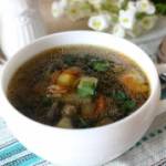 Грибной суп с рисом Басмати
